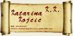 Katarina Kojčić vizit kartica